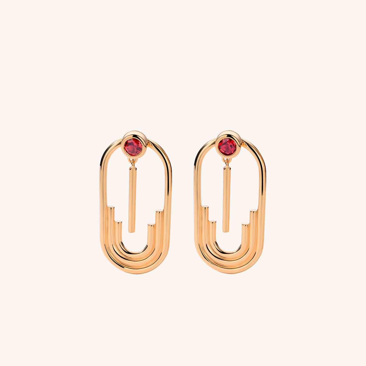 Anneaux Garnet Drop Earrings