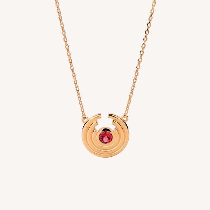 Anneaux Garnet Charm Necklace