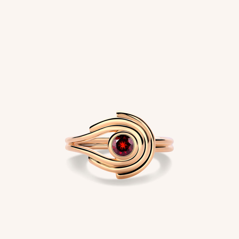 Anneaux Garnet Ring