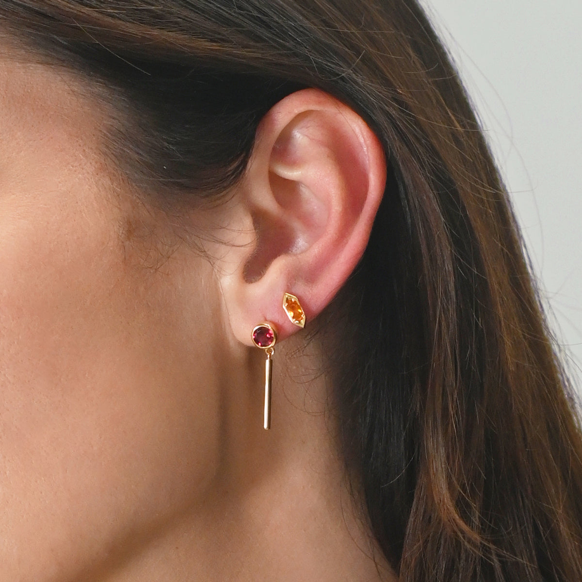 Anneaux Garnet Drop Earrings