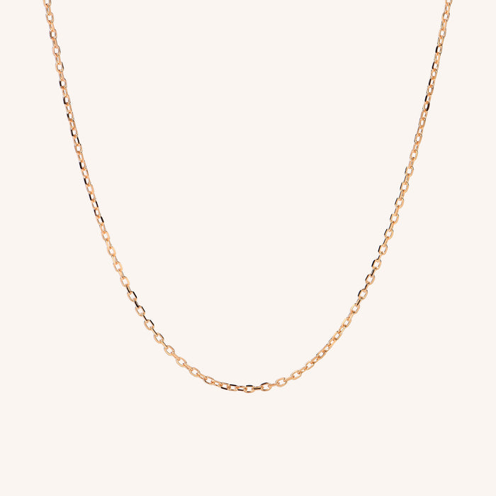 Fine Edge Cable Chain Necklace