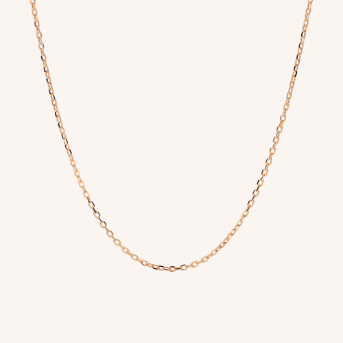 Fine Edge Cable Chain Necklace