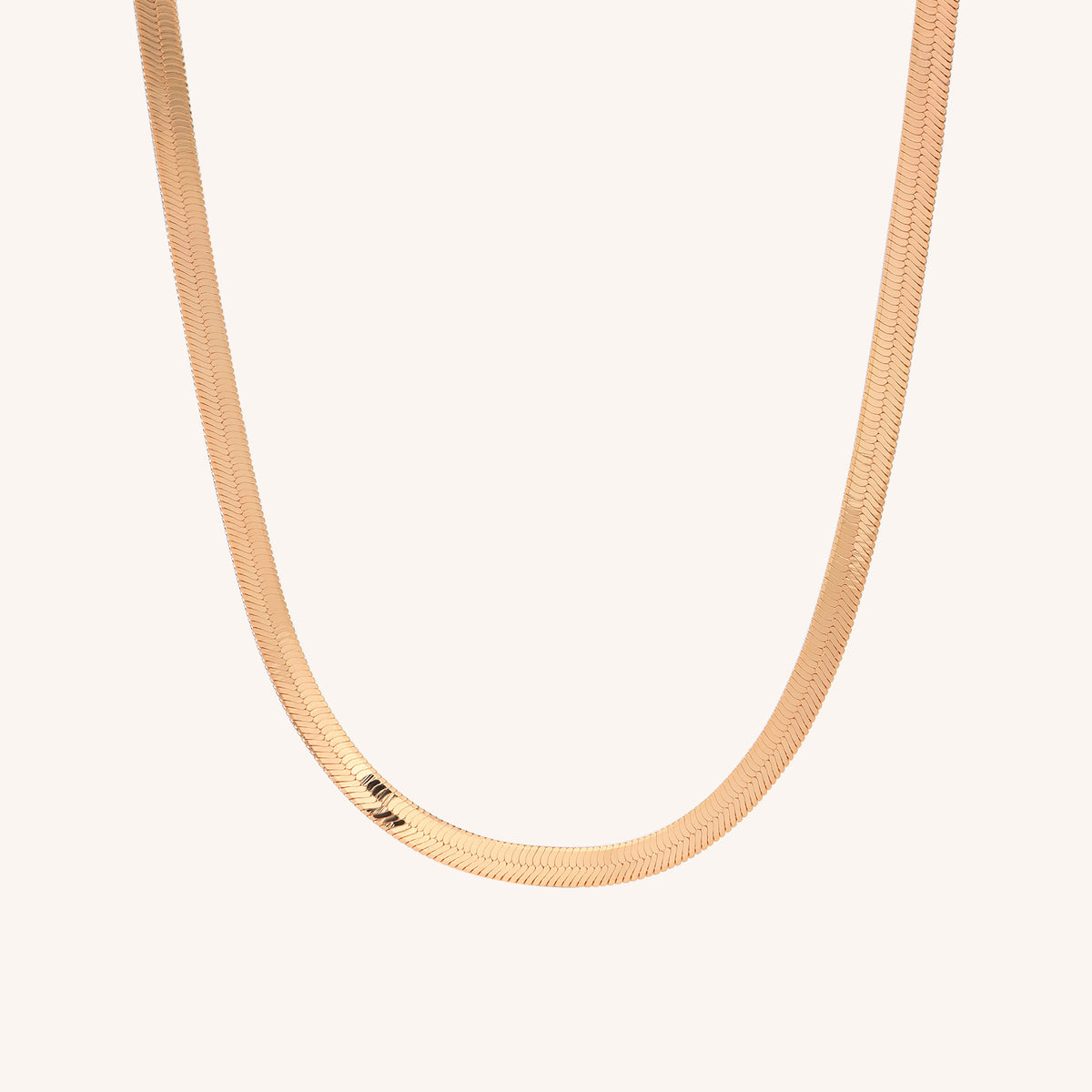 Statement Herringbone Chain Necklace